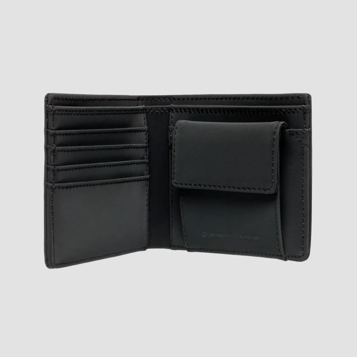 Element Icon Strap Bifold Wallet Flint Black