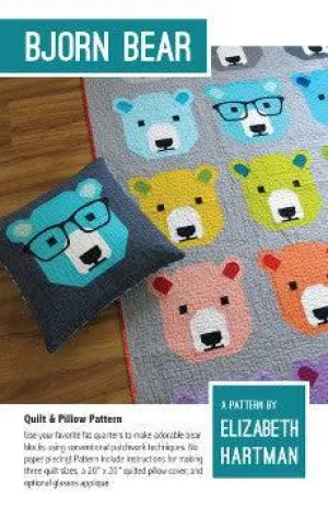 Elizabeth Hartman - Bjorn Bear - Quilt & Pillow Pattern