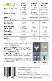 Elizabeth Hartman - Dwight The Deer - Quilt & Pillow Pattern