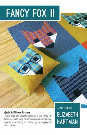 Elizabeth Hartman - Fancy Fox II - Quilt & Pillow Pattern