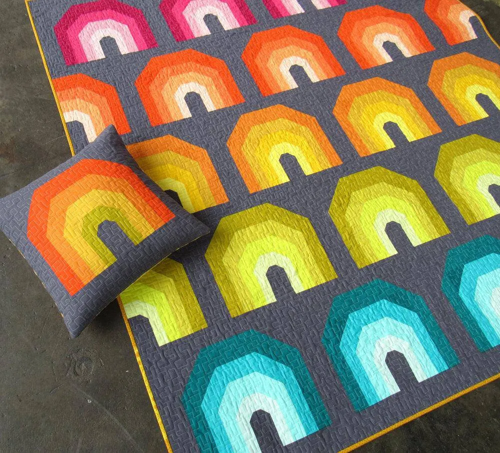 Elizabeth Hartman - Polychromatic - Small & Large Quilt & Pillow Pattern