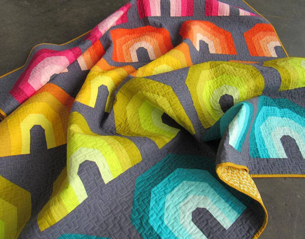 Elizabeth Hartman - Polychromatic - Small & Large Quilt & Pillow Pattern