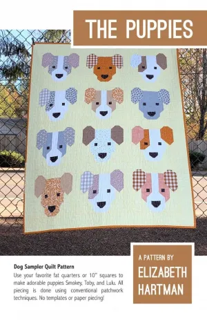 Elizabeth Hartman - The Puppies - Sampler Pattern