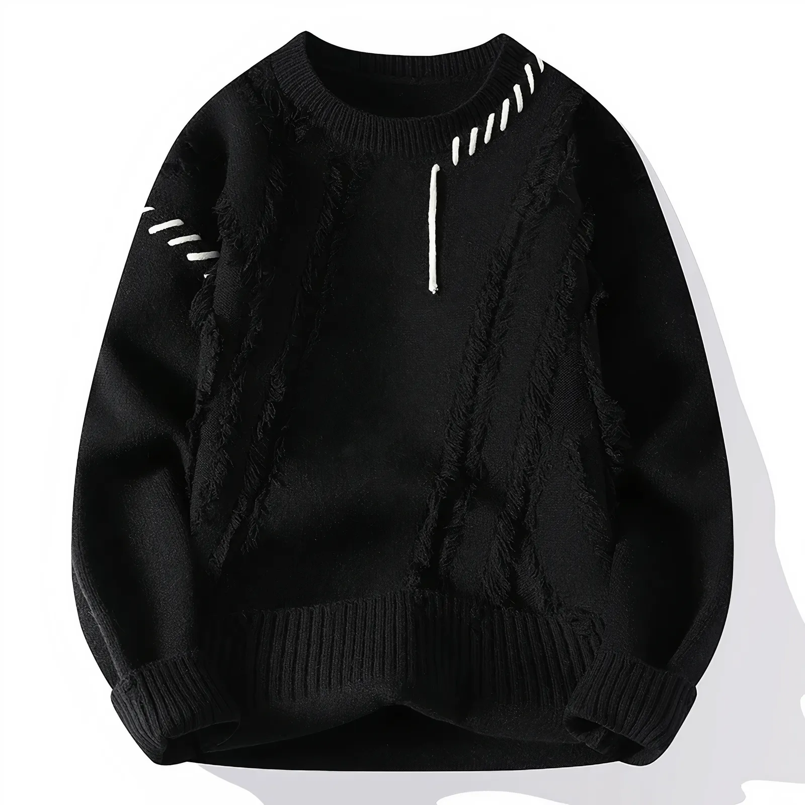 Eloise - Knitted patchwork jumper