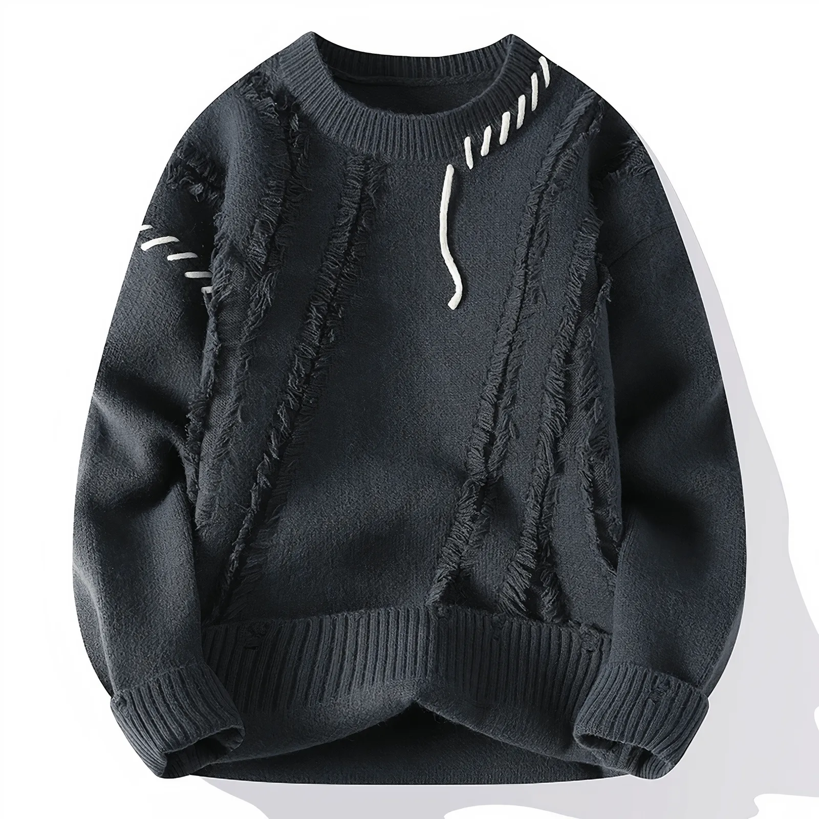Eloise - Knitted patchwork jumper