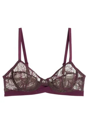 Else - Bohemian Underwire Bra Khaki/Magenta