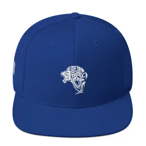 Embroidered Lion Snapback Hat