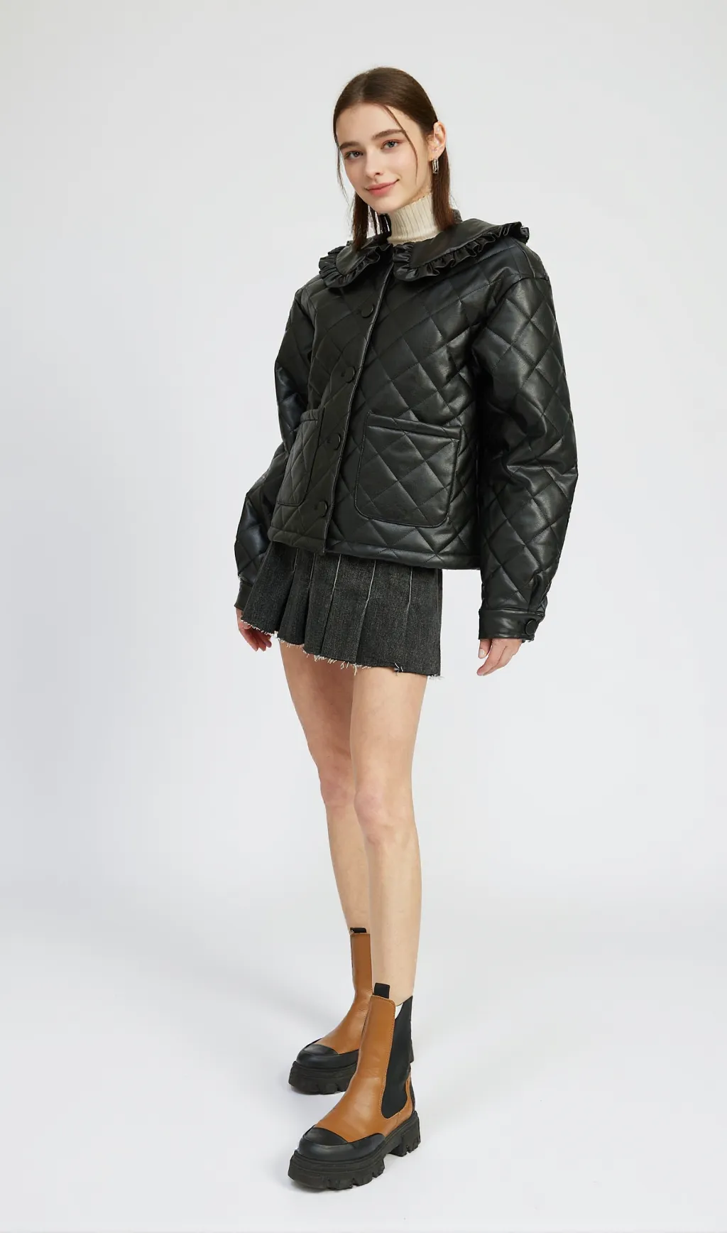 Emerson Black Leather Jacket
