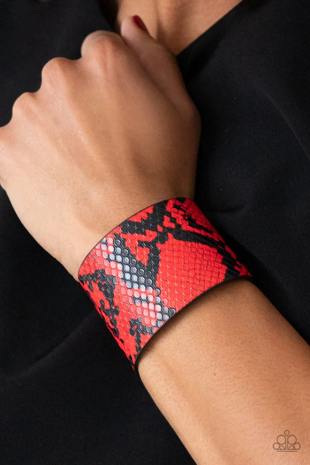 EMP - Red Snake Print Bracelet