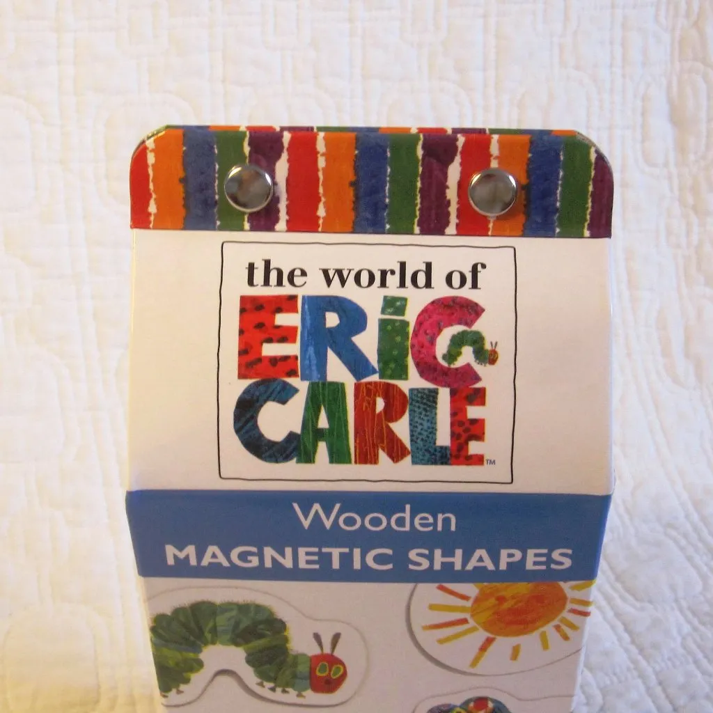 Eric Carle Wooden Magnetic Shapes, 35 Colorful Pieces, Ages 3 