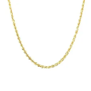Estate 18" Rope Chain in 14K Yellow Gold