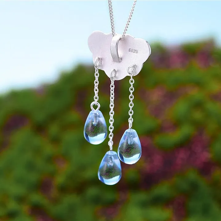 Ethnic Cloud Long Tassel Pendant