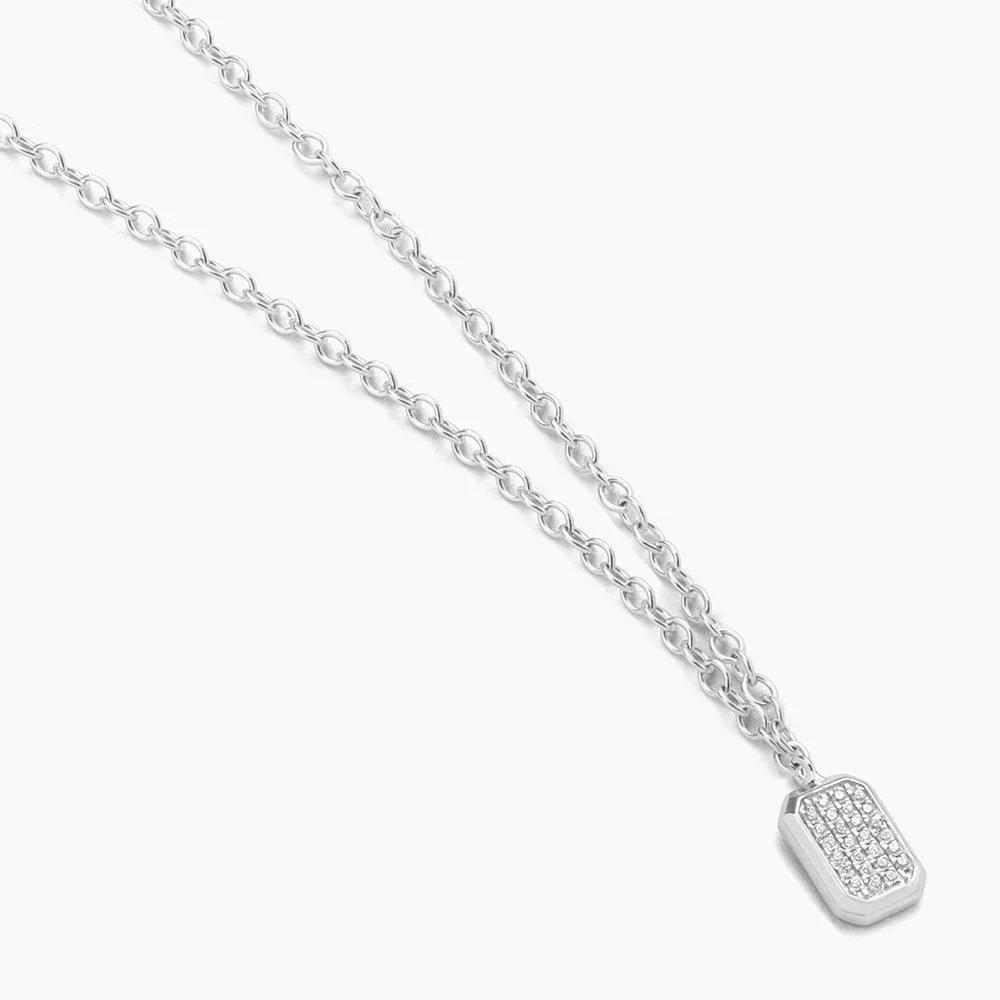 Even Emerald Pendant Necklace