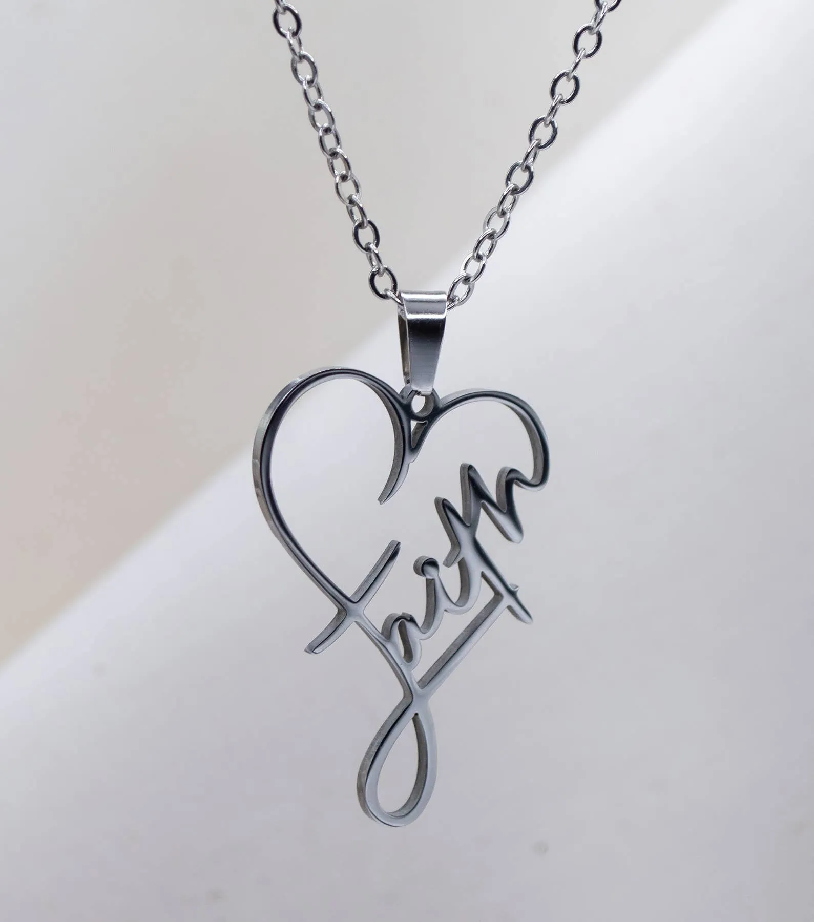 Faith/Heart Necklace - Eden Merry Necklace