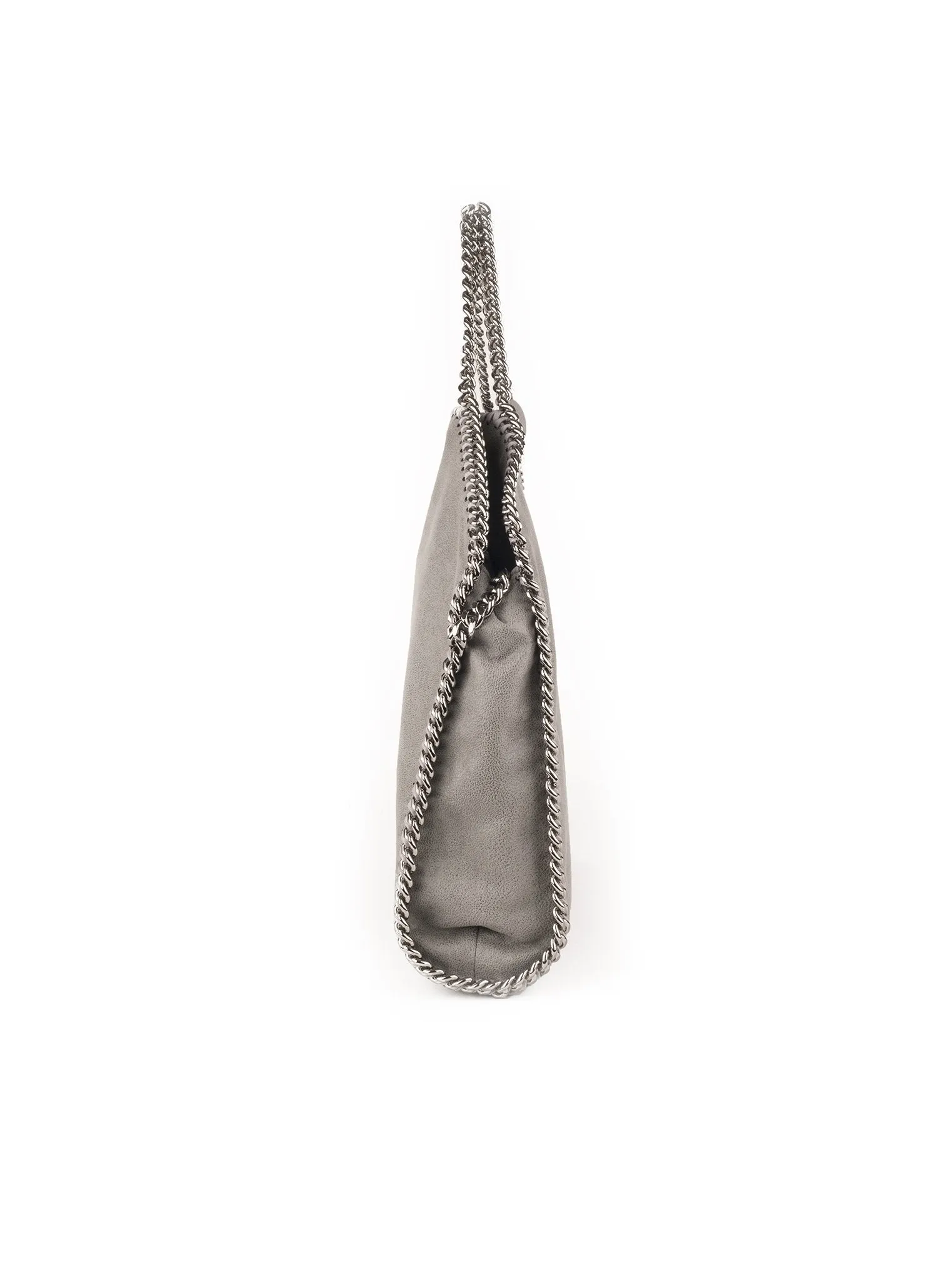 Falabella Shaggy Deer Fold Over Tote - Light Gray
