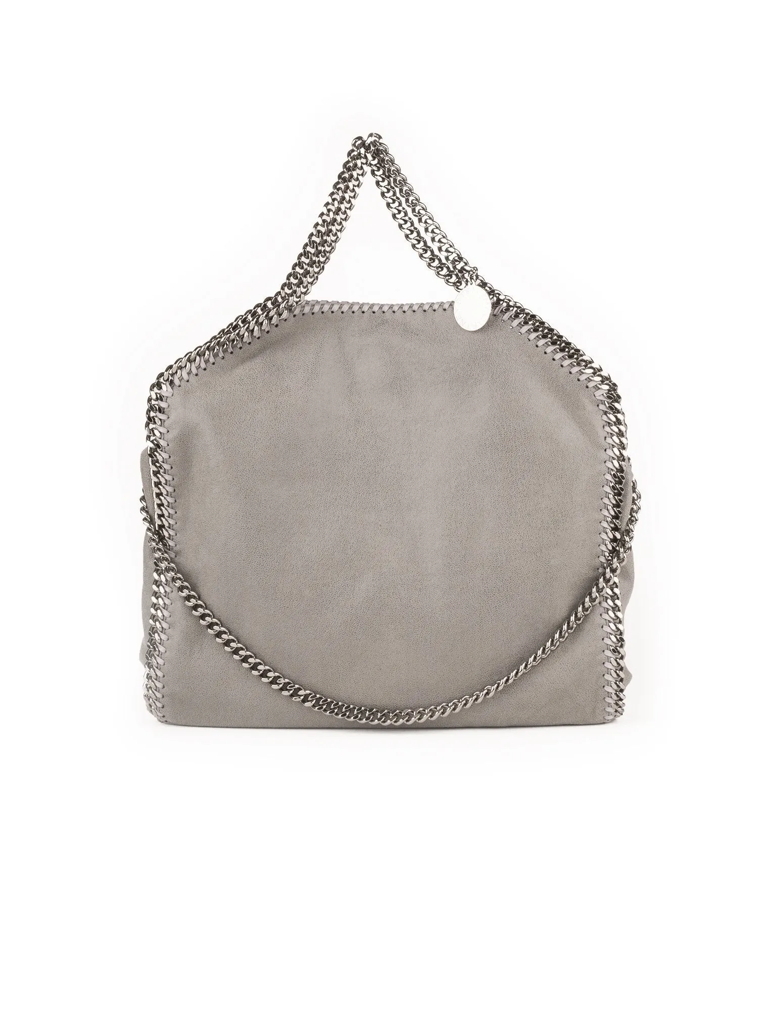 Falabella Shaggy Deer Fold Over Tote - Light Gray