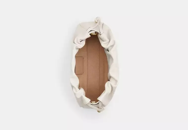 Faye Shoulder Bag With Ruching Chalk Coach