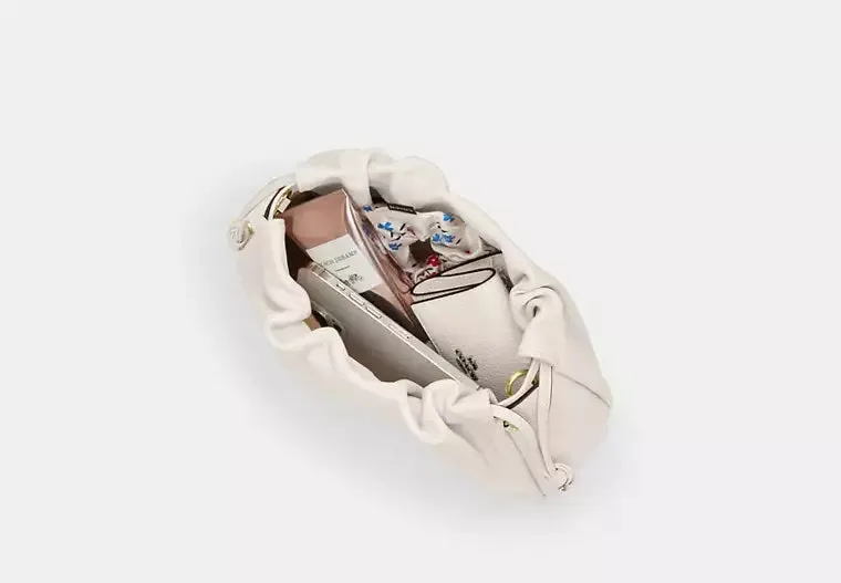 Faye Shoulder Bag With Ruching Chalk Coach