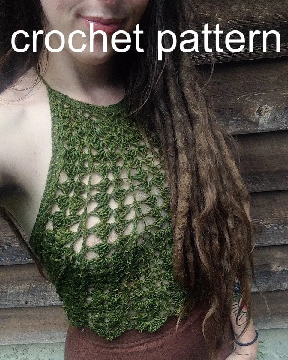 Fern Crop Top - Crochet Pattern