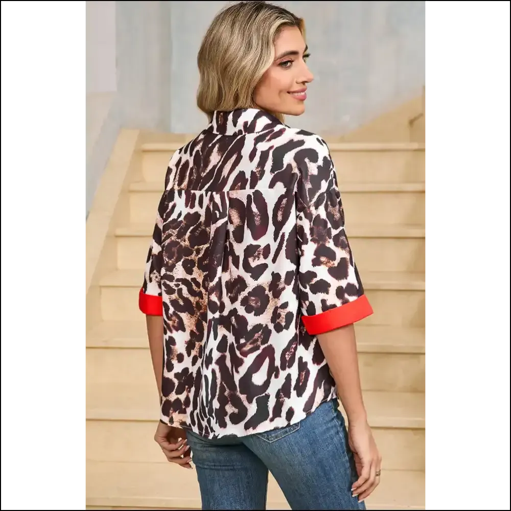 Fierce Dark Brown Leopard Print Shirt: Unleash your Inner Needful Things Diva! 🐆