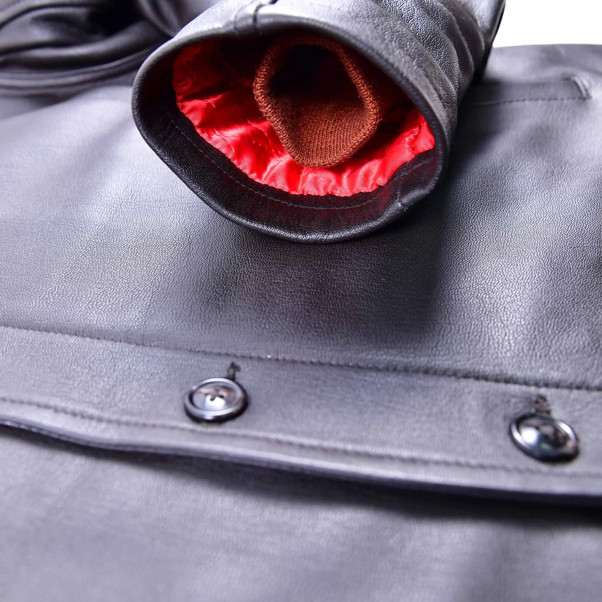Fivestar Leather Repro Type N1 Deck Flight Jacket Goat Seal Brown