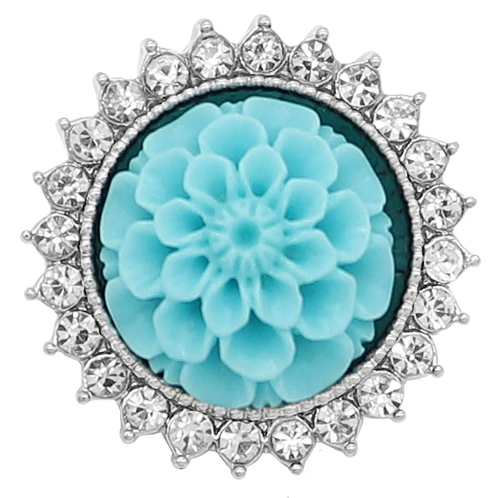 Floral Resin Ring Jewelry Snap