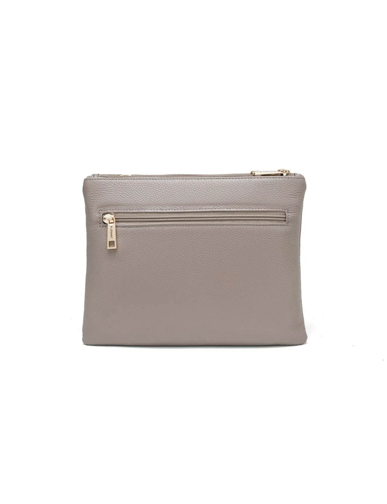 FLYNN LEATHER CROSS BODY BAG- E1-0832-MOCH- SALE