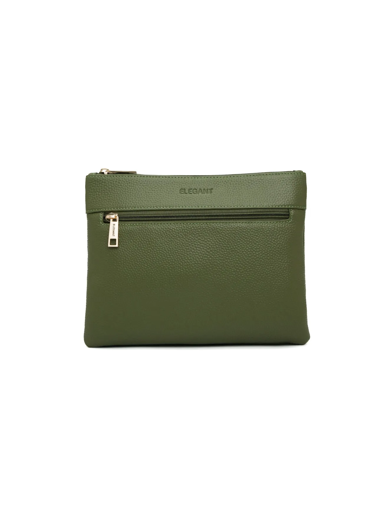 FLYNN LEATHER CROSS BODY BAG-E1-0832-OLIVE- SALE