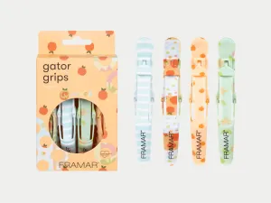 Framar Quilted Gator Grip Hair Clips (4pc)