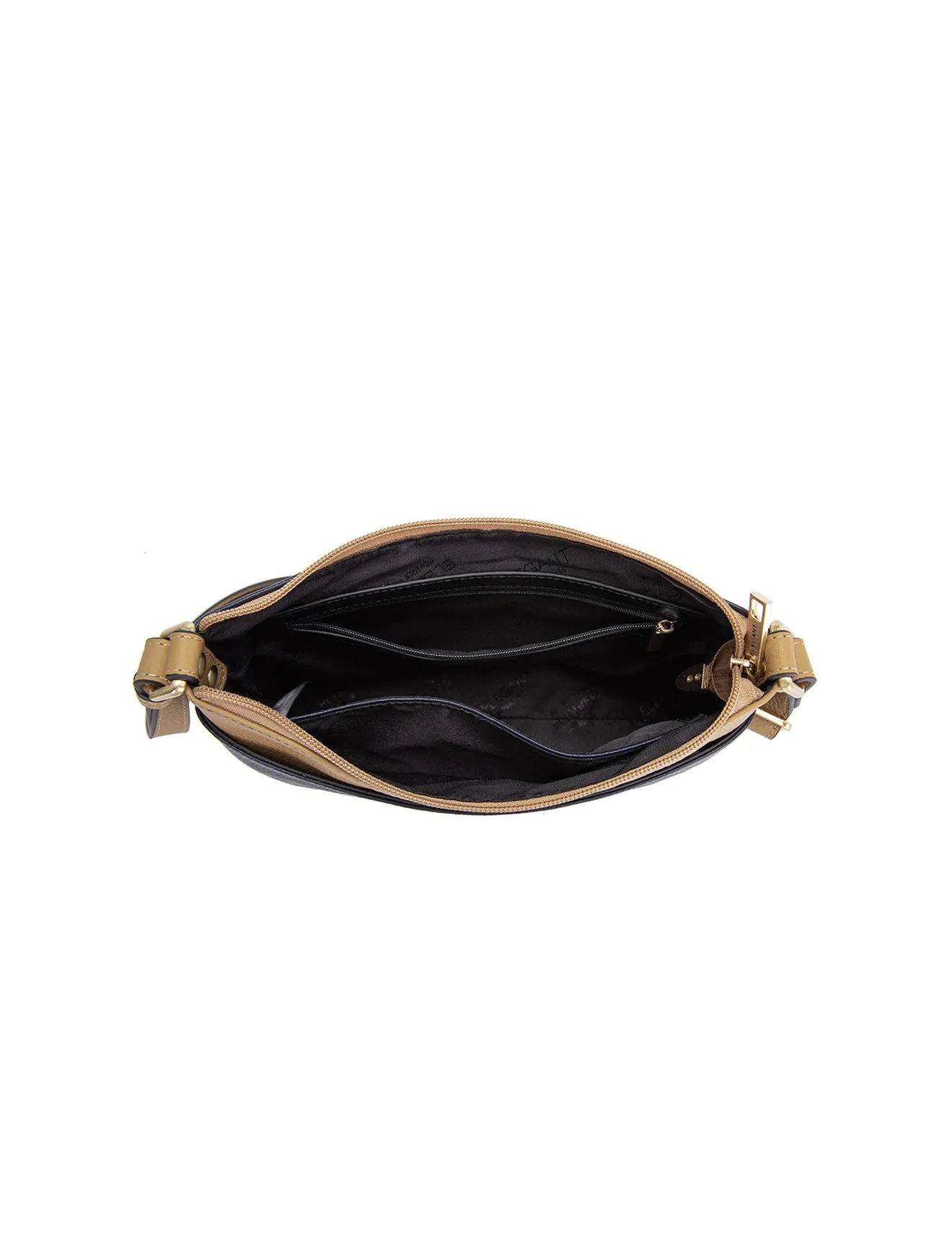 FRANCIS LEATHER XBODY BAG WITH RFID COMPARTMENT- E1-0840-NVY/CAM
