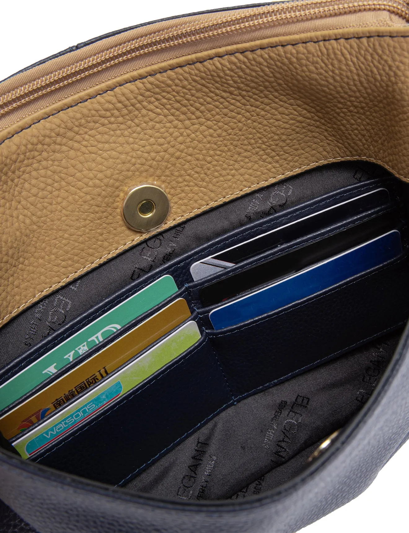 FRANCIS LEATHER XBODY BAG WITH RFID COMPARTMENT- E1-0840-NVY/CAM