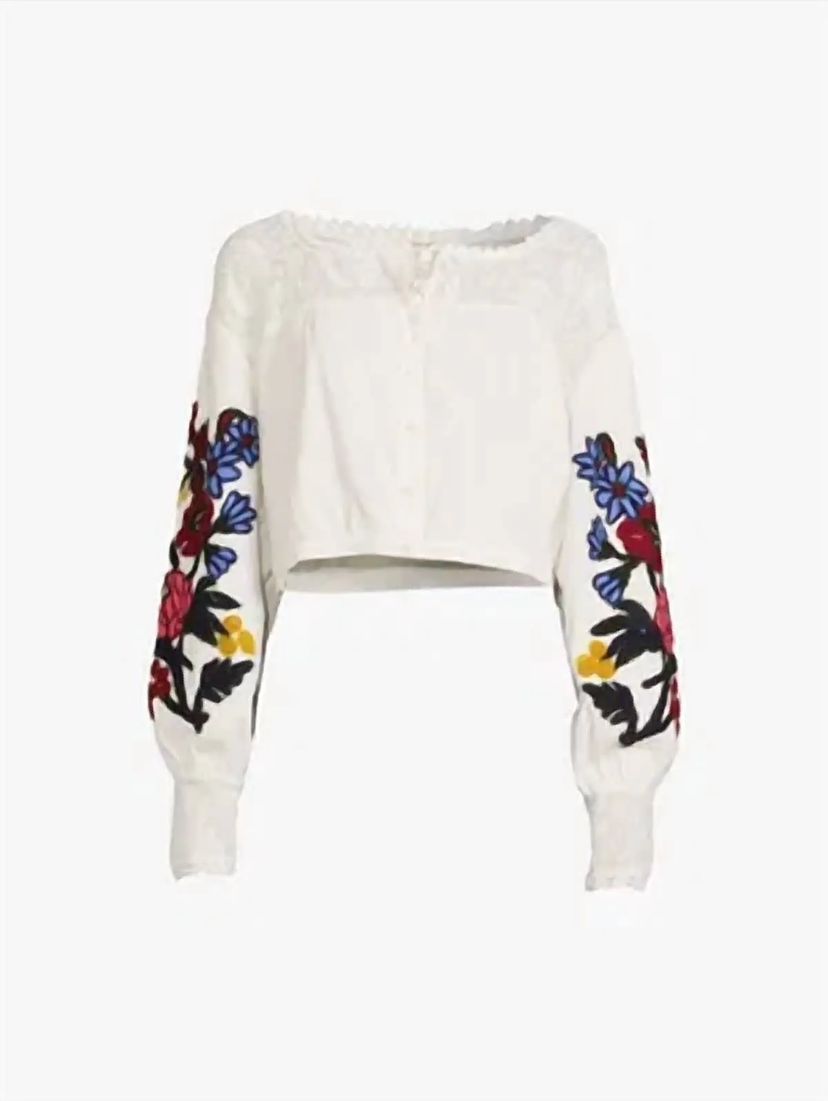 Free People - Poplin Floral Blouse