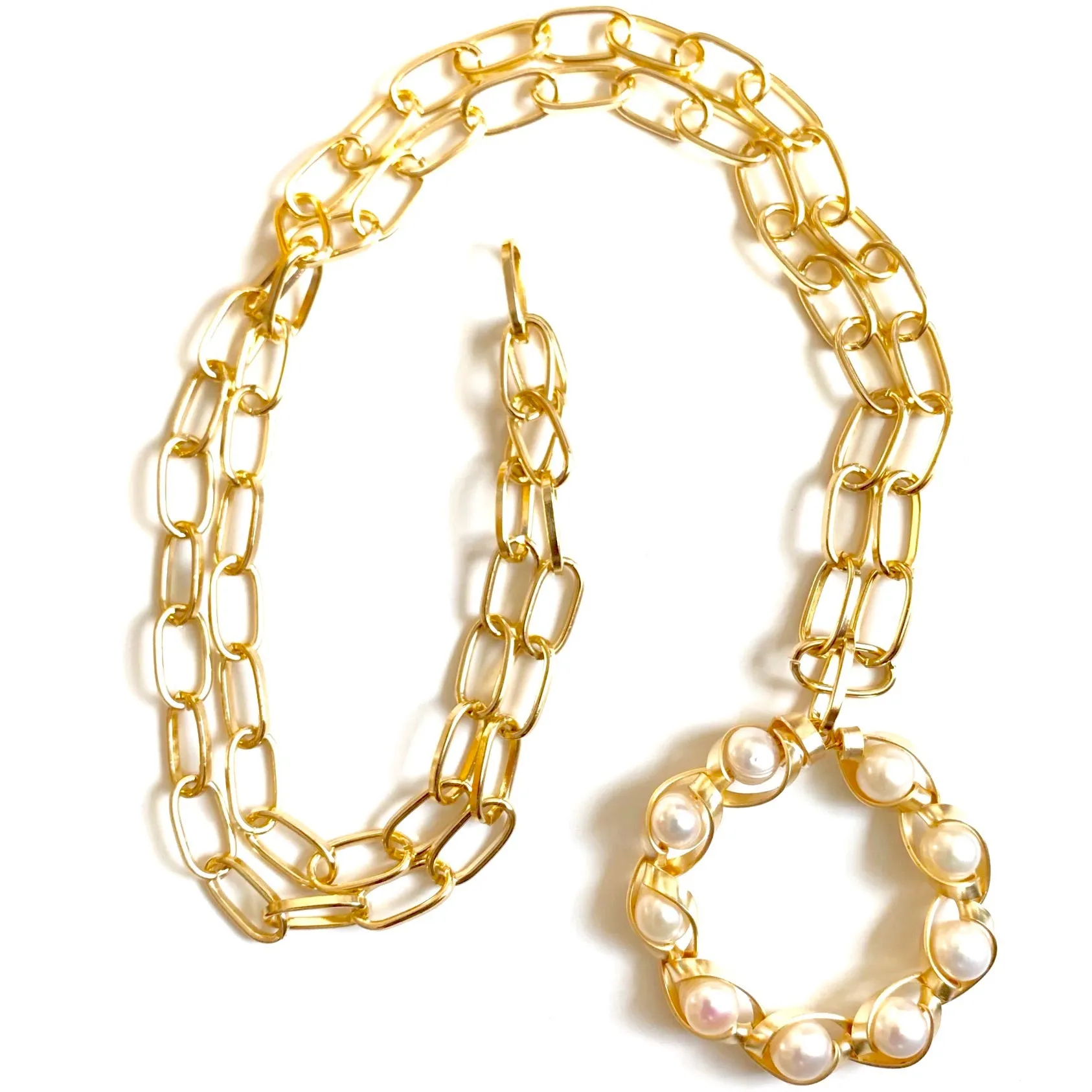 Freshwater Pearls Soul Chain Necklace