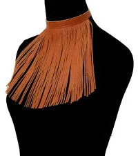 Fringe Leather Choker
