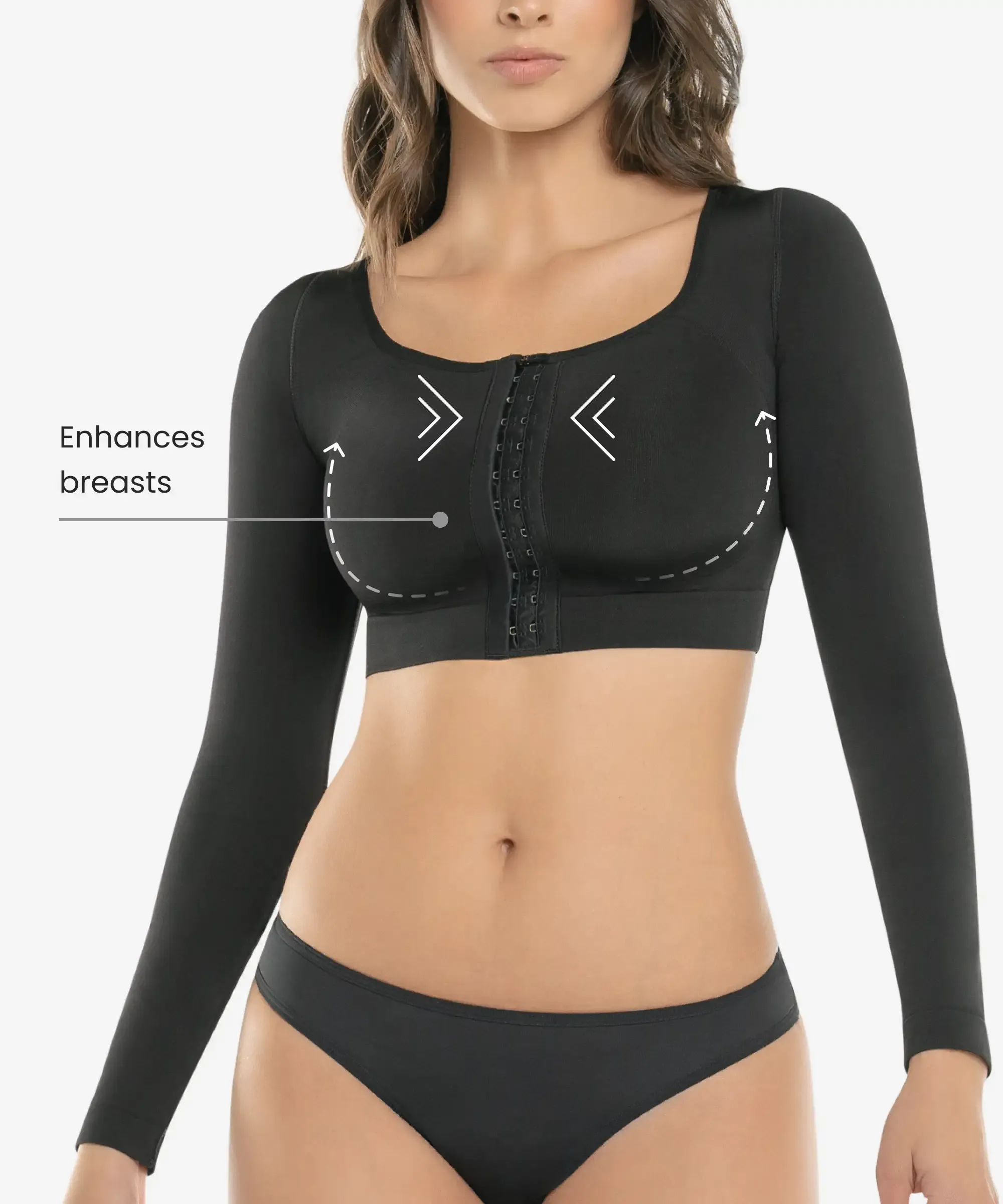 Front closure arm & bust control bra - Style 1589