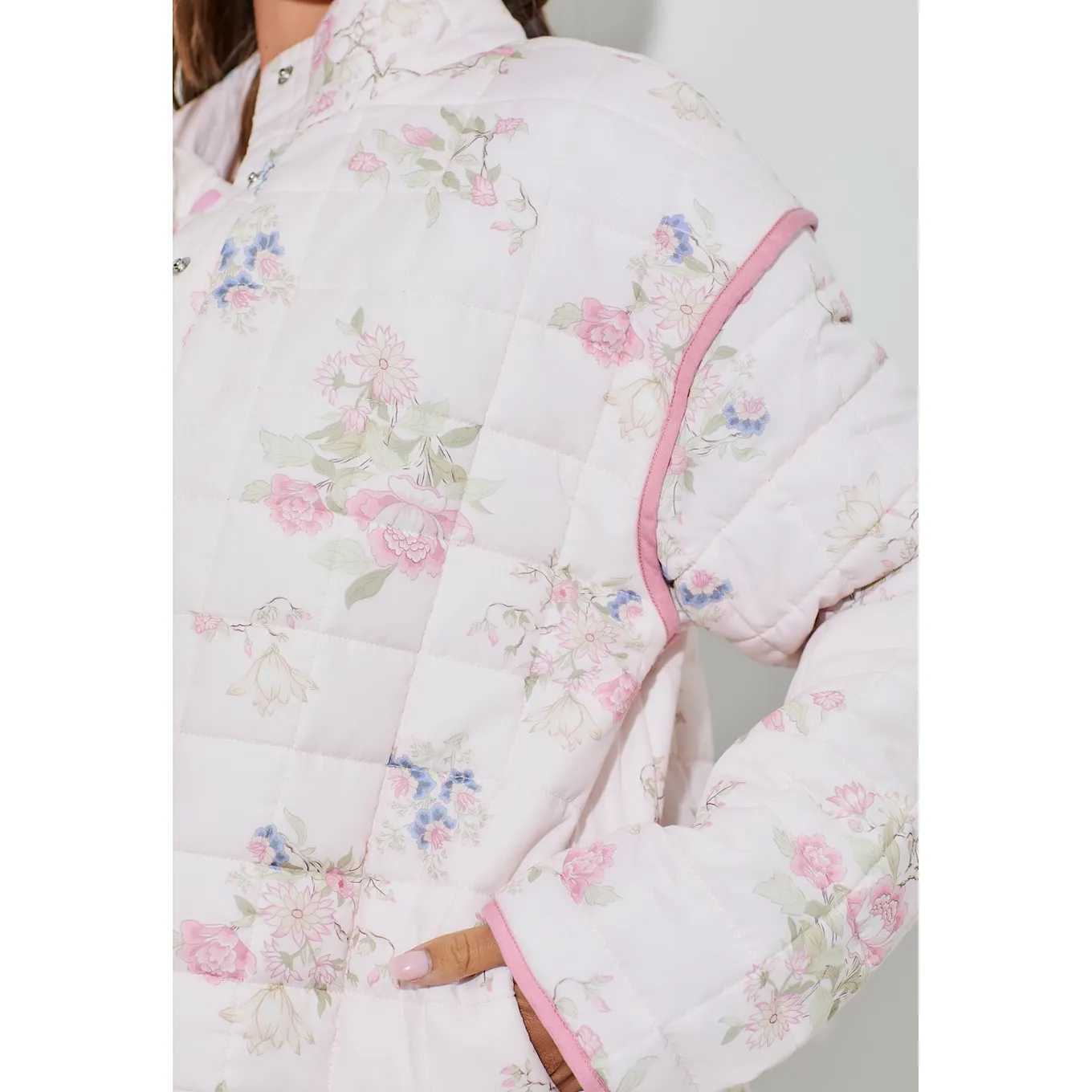 Frosted Bloom Quilted jacket