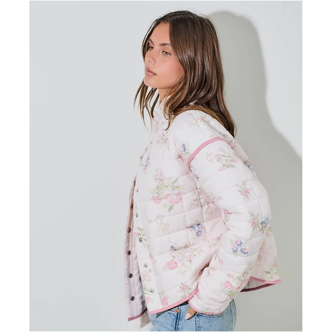 Frosted Bloom Quilted jacket
