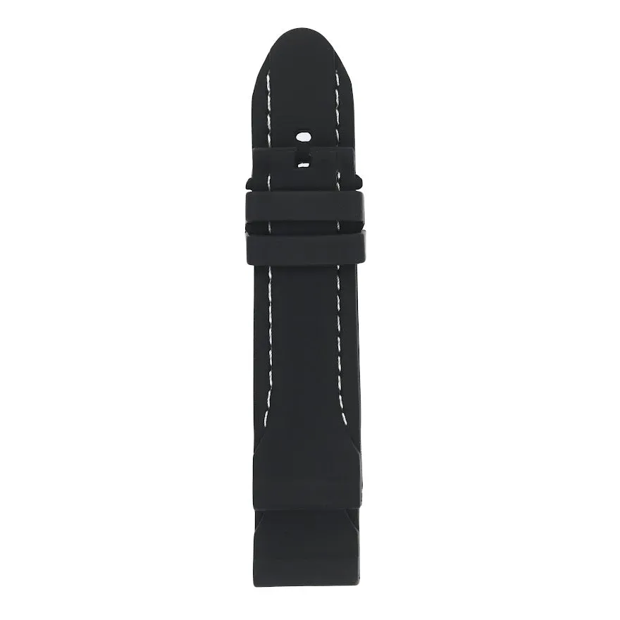 Gevril 24mm Stitched Rubber Strap