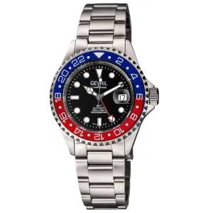 Gevril Wall Street - GMT Ceramic Bezel