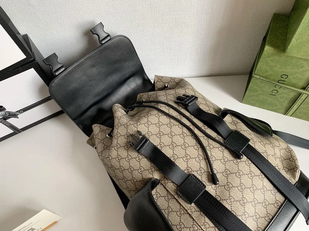 gg Supreme Cream Backpack For Men 16.5in/42cm gg