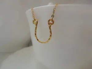 Gold Filled Horseshoe Necklace