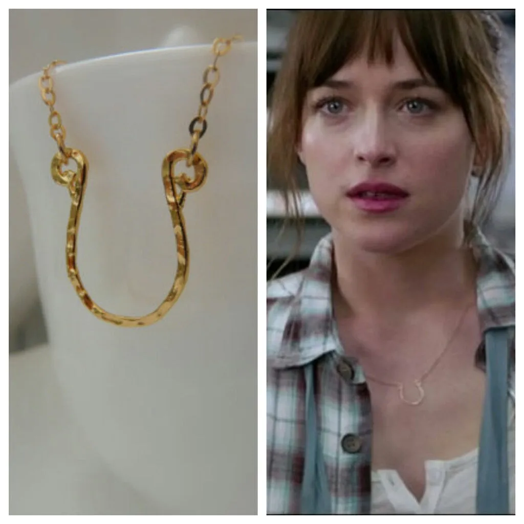 Gold Filled Horseshoe Necklace