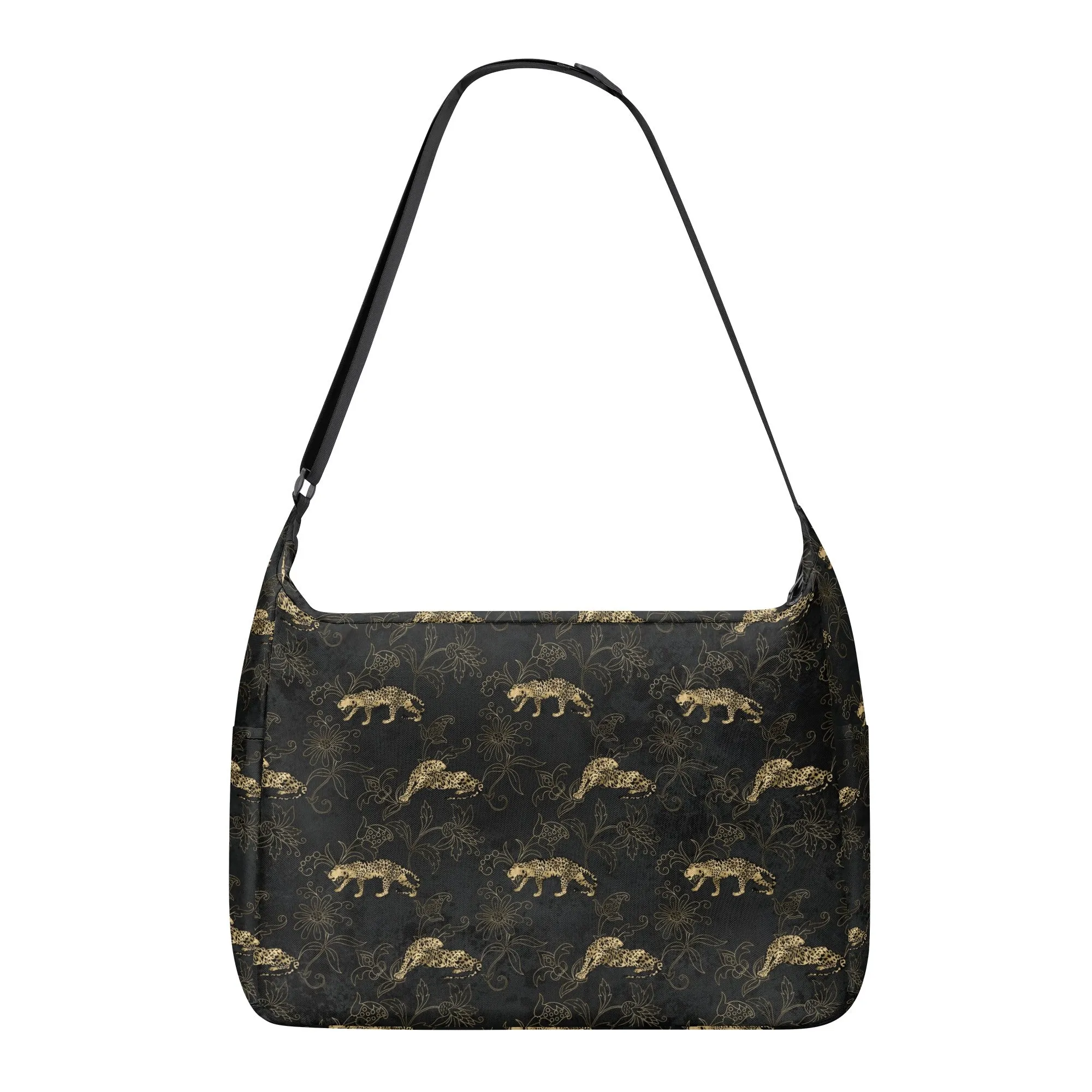 Gold Leopard Pattern Shoulder Bag