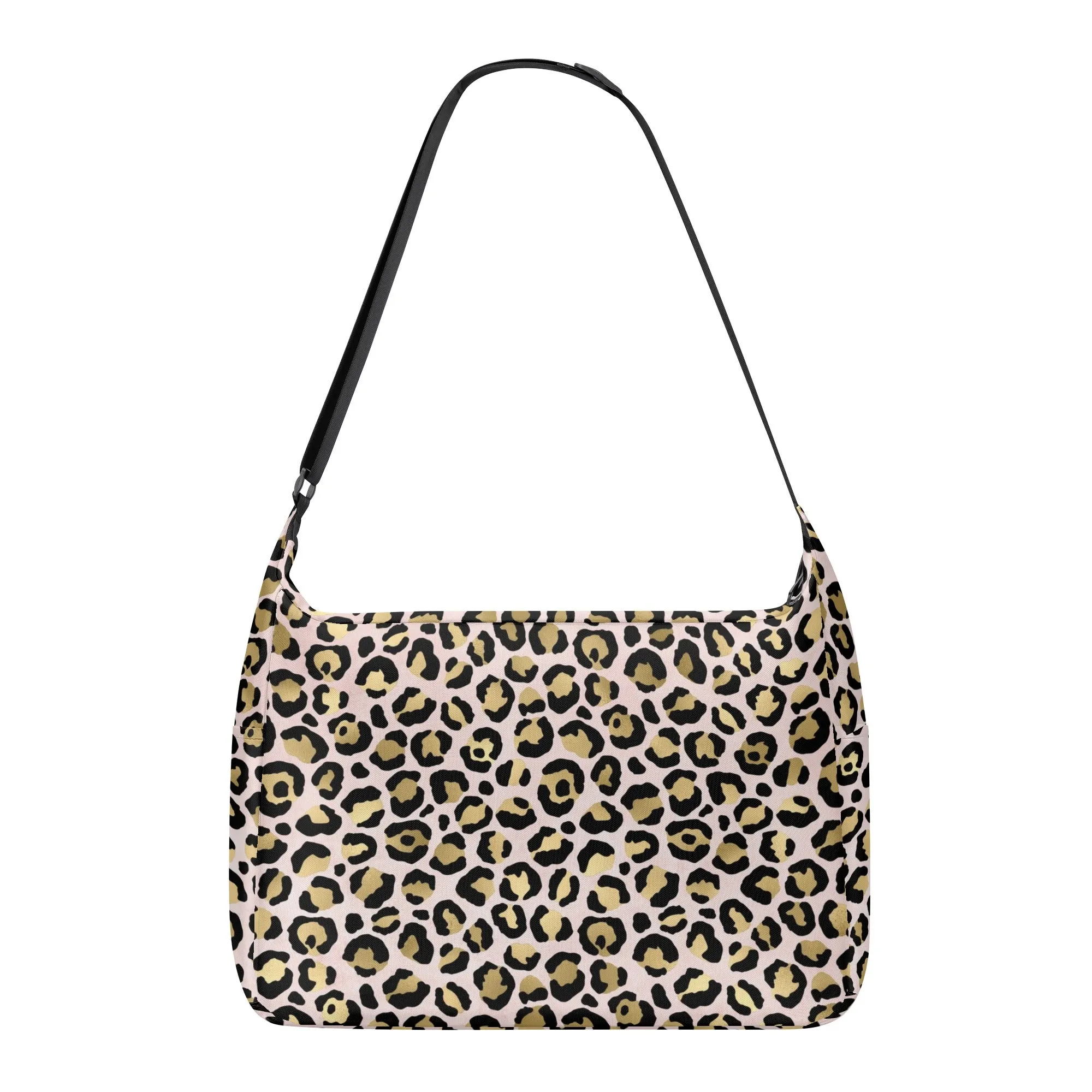Gold Leopard Pattern Shoulder Bag