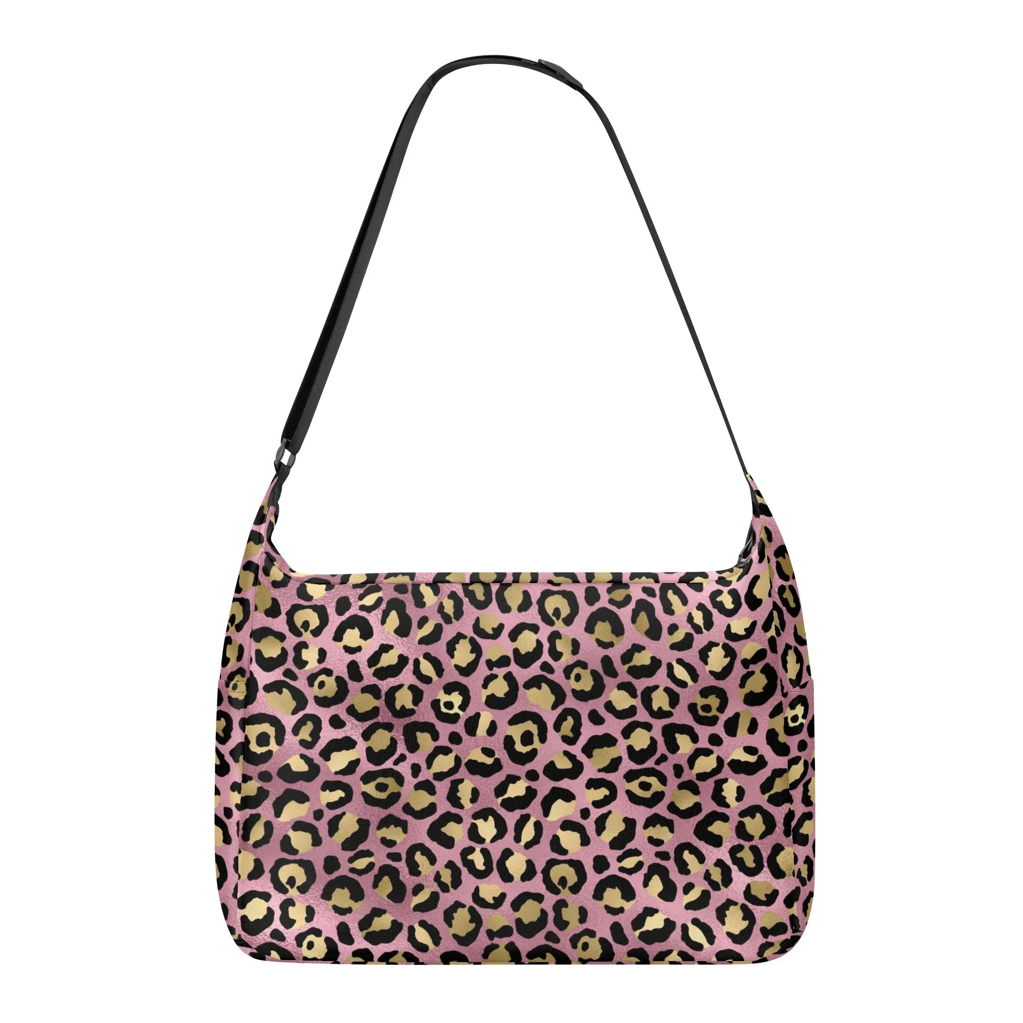 Gold Leopard Pattern Shoulder Bag