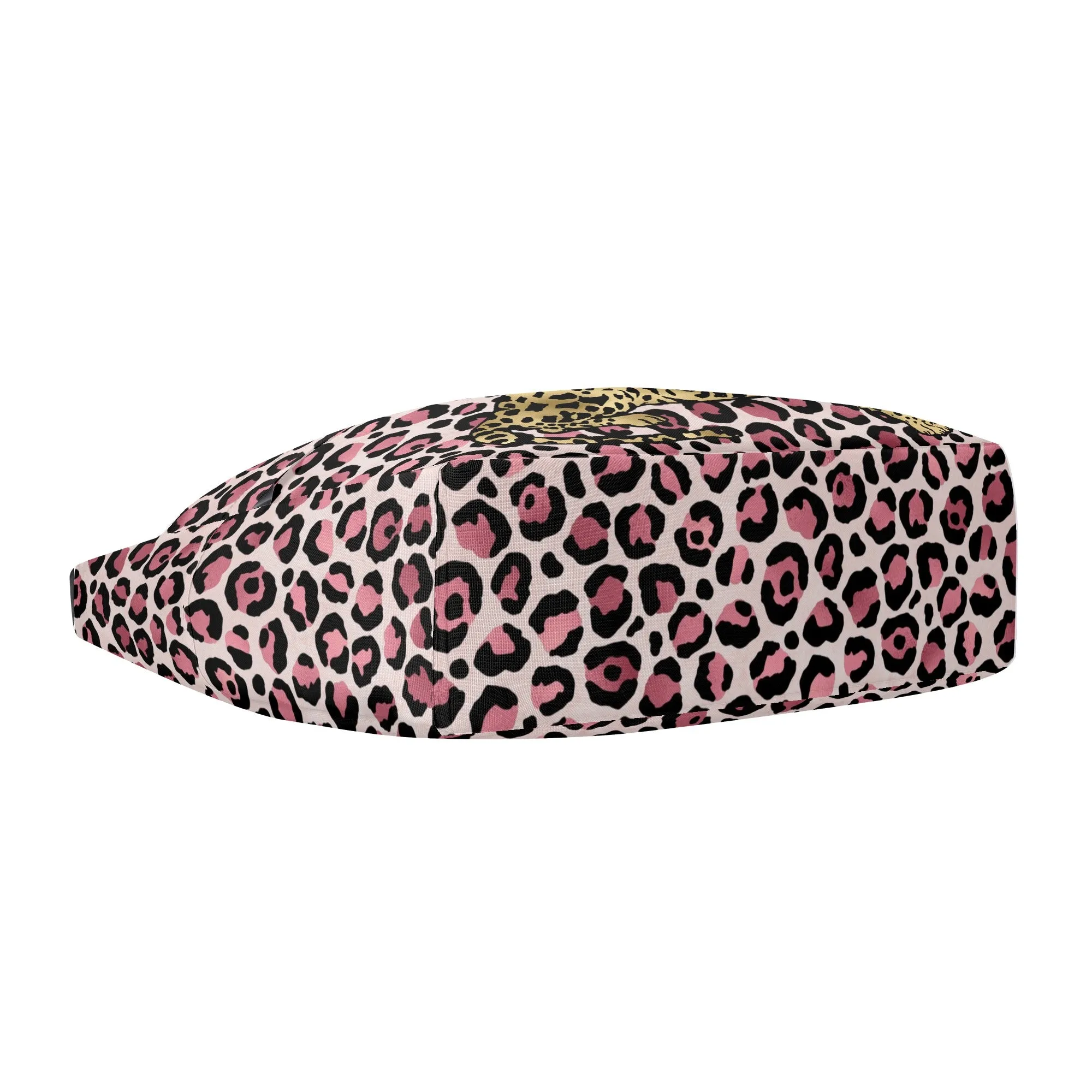 Gold Leopard Pattern Shoulder Bag