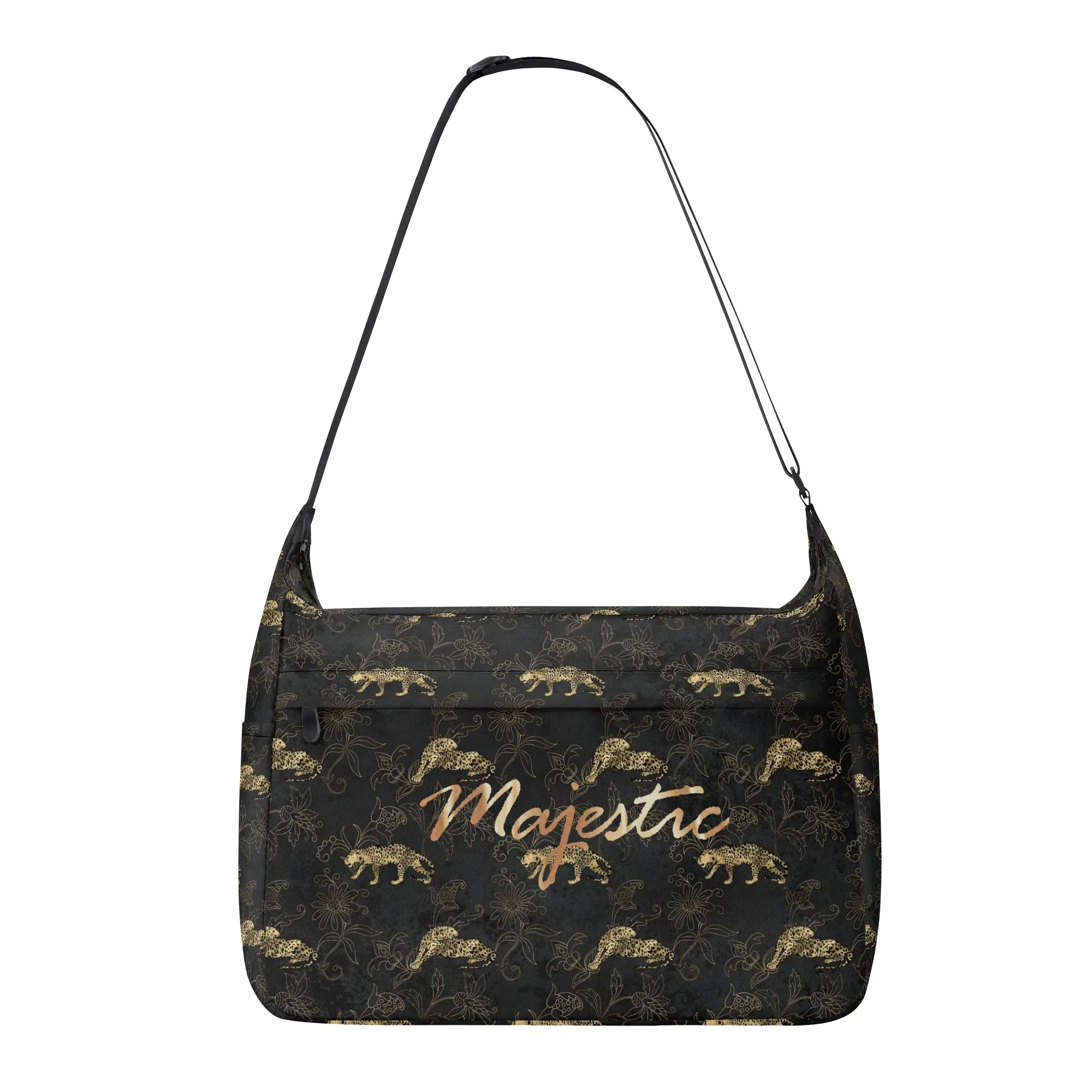 Gold Leopard Pattern Shoulder Bag