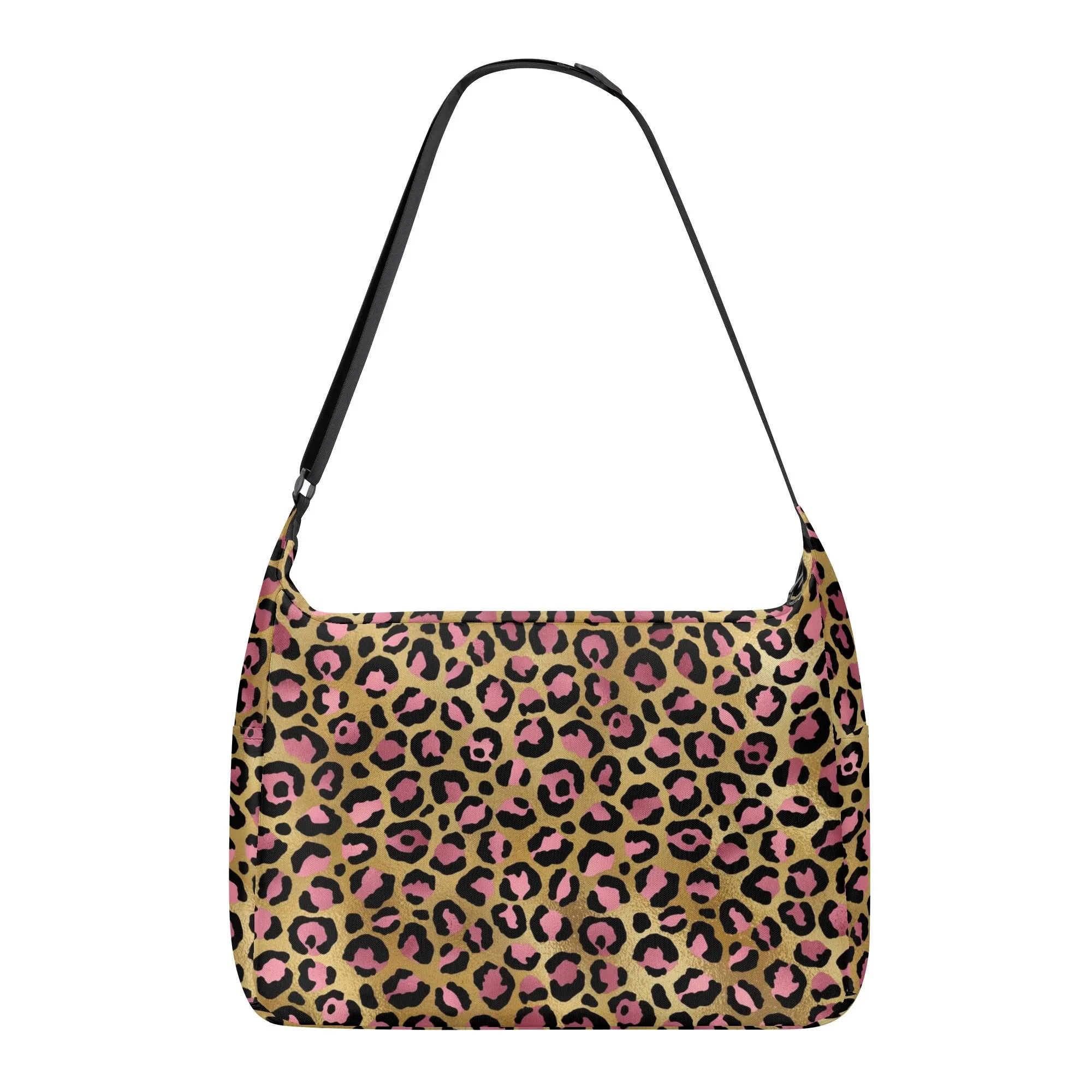 Gold Leopard Pattern Shoulder Bag