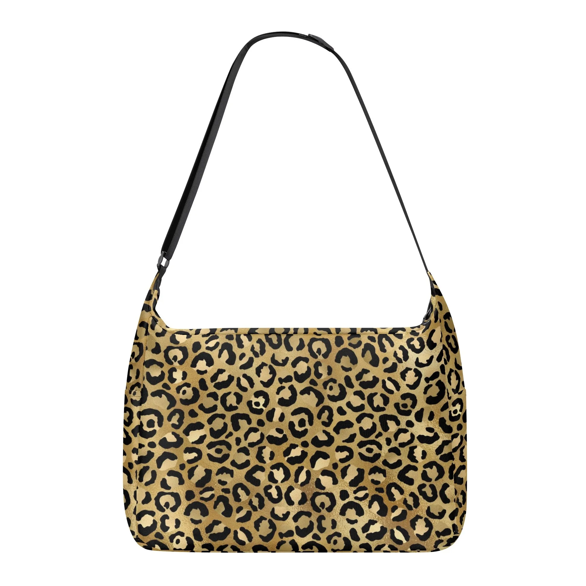 Gold Leopard Pattern Shoulder Bag