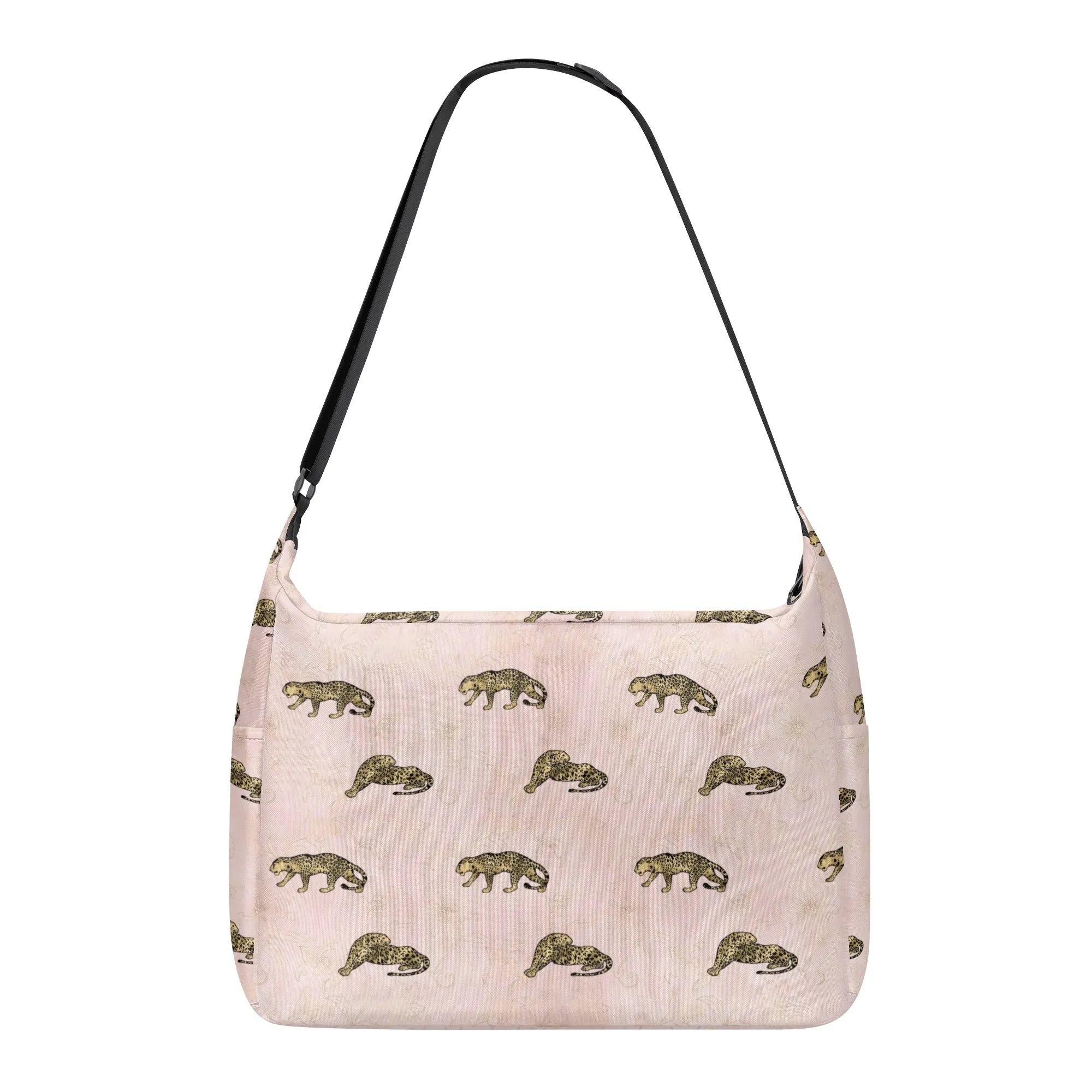 Gold Leopard Pattern Shoulder Bag